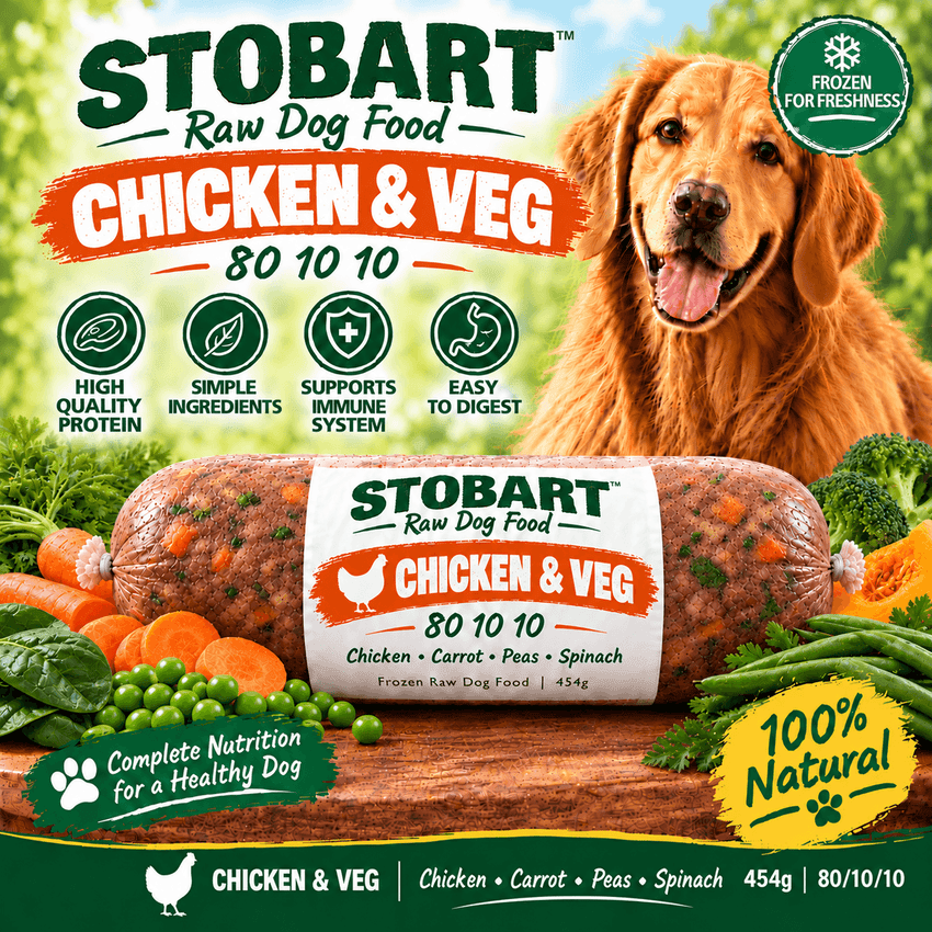 Stobart Chicken & Veg 454g  80 10 10