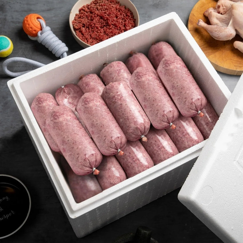 Cat Food Frozen DUCK/CHICKEN Mince MIX Box 12kg