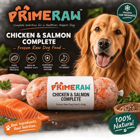 Prime Raw Chicken & Salmon Complete 454g